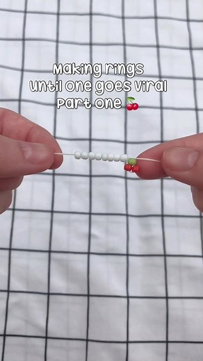 Simple and Cute Beaded Ring Tutorial with Clay Beads