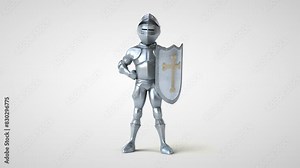Fun cartoon knight