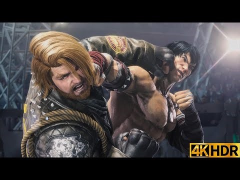 Jin vs Hwoarang Final Fight 4K HDR Gameplay - King of Iron Fist Tournament