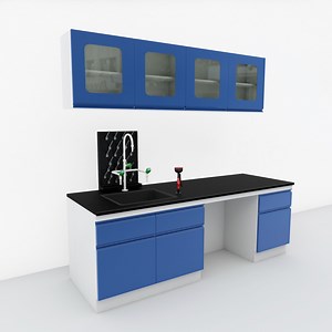 [Hot Item] All Steel Lab Bench Workstation for Wall Cabinet 750mm~900mm Width European Union CE International Standard