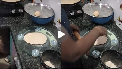 Kitchen 'Jugaad' goes viral: Woman uses weighing machine to roll rotis, internet is in splits | VIDEO