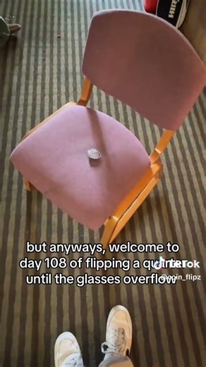 Flip 108 | Flipping A Quarter Everyday Until The Glass Overflows #coin #coinflip #money