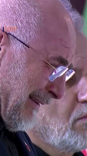 Iran's Parliament Speaker Qalibaf Breaks Down in Tears at Khamenei Ceremony