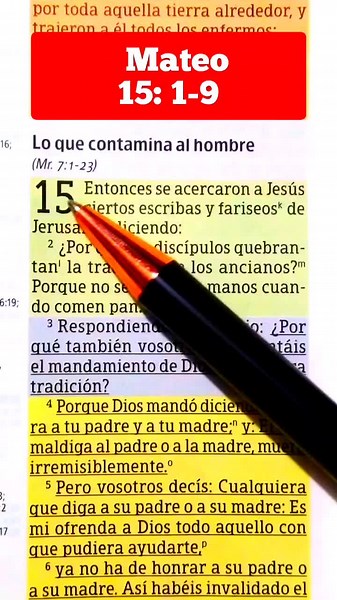 Enseñanzas bíblicas sobre la verdadera doctrina - Mateo 15:1-9