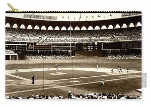 Busch Stadium - St Louis 1966 #1 Zip Pouch by Mountain Dreams