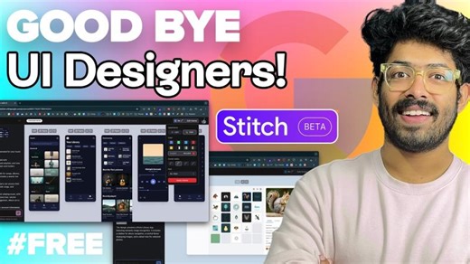 Stitch AI: Google's New FREE AI Tool Creates Stunning UI In A Single Click! | Naser Papi