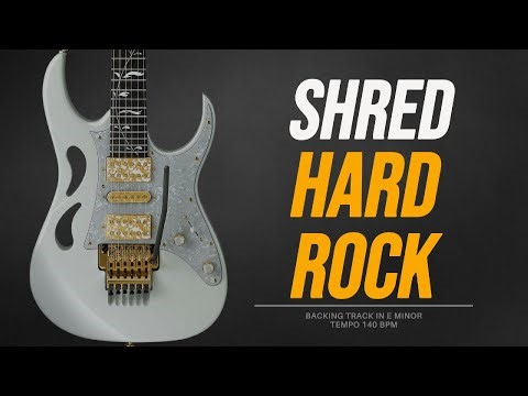 Hard Rock Shred Backing Track | E Minor | 140 BPM