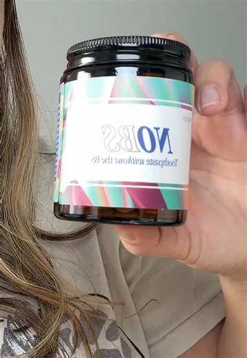 NOBS toothpaste. #toothpaste #nobs #nobstoothpaste #fyp #oralhealth