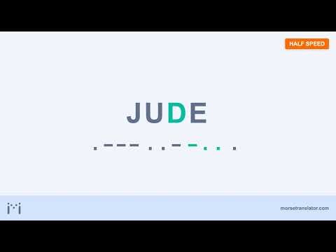 Jude in Morse code