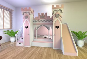 Princess Castle Bed Production File Include Digital Manual How to Make DIY Project - Etsy