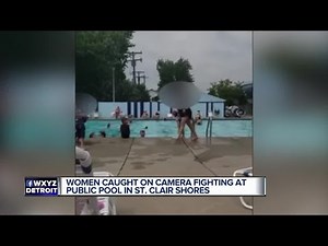 Woman caught on camera fighting at public pool in St. Clair Shores