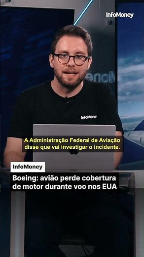 Boeing: avião perde cobertura de motor durante voo nos EUA #noticias #economia #boeing