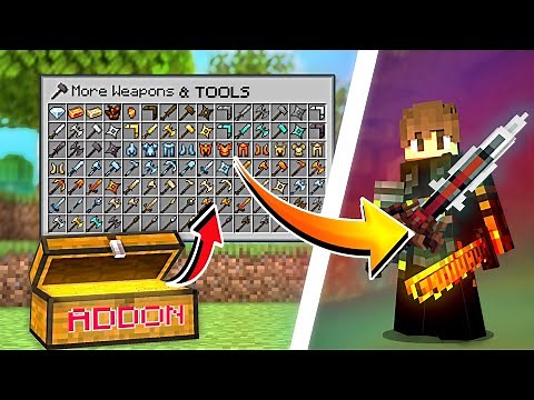 Custom OP Armors & Tools in Minecraft Bedrock (MCPE Addon)