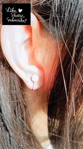Trending! Handmade Pearl/Crystal Ear Cuff (Requires NO Piercing!)#diy #shorts#viral