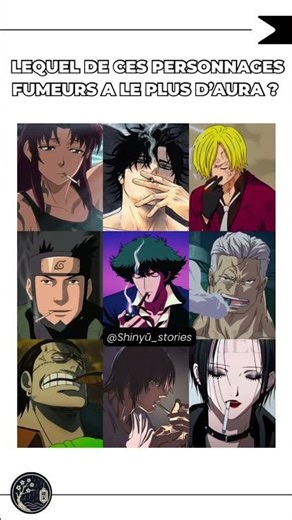 QUI A LE PLUS D'AURA AVEC UNE CLOPE 🔥 #anime #aura