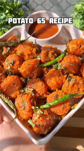 Potato 65 recipe 😋❤️❤️...#shorts #snacks #recipe #potato65 #manchurian #viral #trending #foodshorts