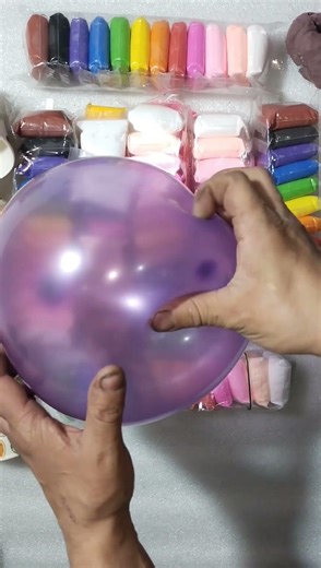 ASMR Balloon Crackle Zen #asmr #satisfying #polymerclay #soap #rainbowsoap #candy #relax