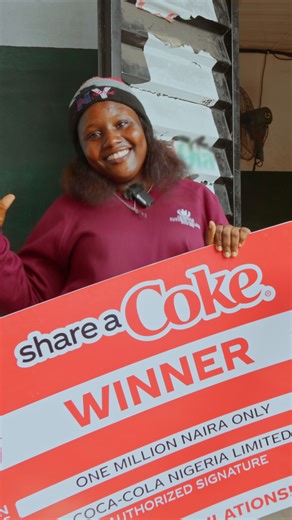The millionaires have started rolling in. They played, they won, and now it's your turn 💰 Our first #ShareACoke winners are already stacking up prizes, from cash prizes to other amazing rewards! Buy a 50cl PET Coke, enter your under-the-crown code at https://www.shareacoke.ng , and join the winning vibe! ❤ #ShareACokeNG #ShareACocaCola #CocaColaNG | Coca-Cola
