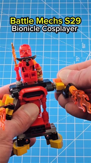 I built a LEGO Battle Mech for the Bionicle Cosplayer from CMF Series 29