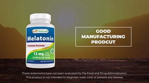 Best Naturals Melatonin 12 mg (1 Year Supply) - Drug-Free Nighttime Sleep Aid - Melatonin for Sleep and Relaxation, 365 Count (365 Count (Pack of 1))