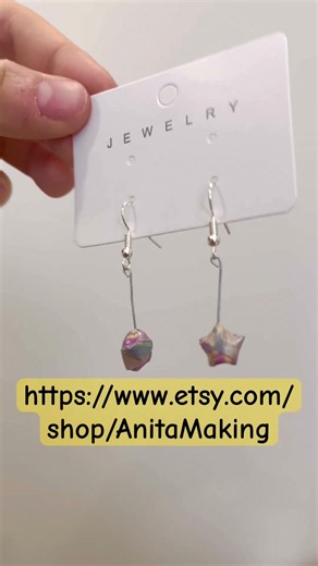 These tiny stars were hard to make 🥹 check out my handmade origami earrings! ##origami #handmade