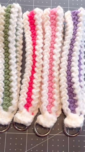 #crochet keychain wristlet pattern is now available on my channel!