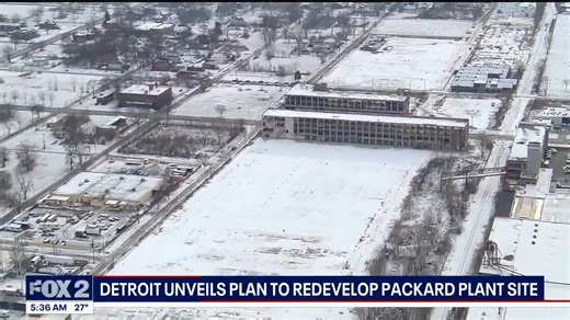 Detroit announces big plans for this eye-sore of a vacant building -- including and indoor skate park and a techno music museum. | Kellie Rowe FOX 2