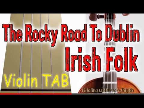 The Rocky Road To Dublin - Irish Folk - Violin - Play Along Tab Tutorial
