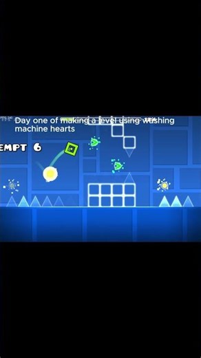 Day one of making a level with Washing machine heart in gd 🔥 #gd #dayone