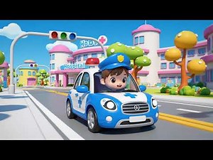 Police Car Music for Kids | Fun Patrol & Learning Song
