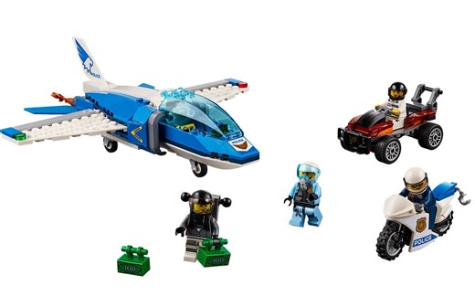 乐高 LEGO 60208 城市系列 空中特警降落伞追捕 2019速拼评测