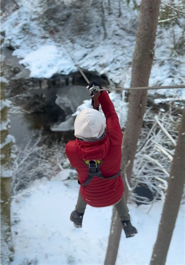Experience Winter Zip Lining in Scotland's Scenic Terrain