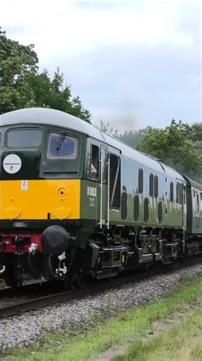 Class 24 diesel D5054 (as D5053) departs Irwell Vale on the East Lancashire Railway #diesel #train