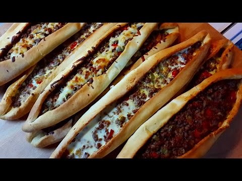 Turkish Pide Recipe (Meat Stuffed Pizza Like Bread)