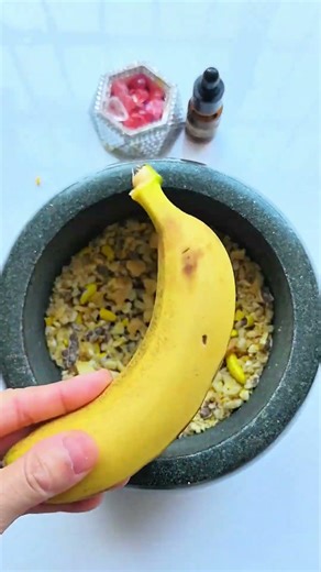 Banana-themed mask#Immersive Skincare #Natural Face Mask Making