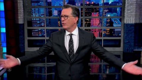 Stephen Colbert reacts to the news of ABC suspending Jimmy Kimmel's late night show