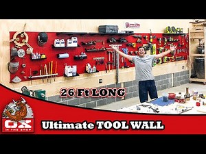 HUUUGE 26 ft long TOOL WALL with Omniwall