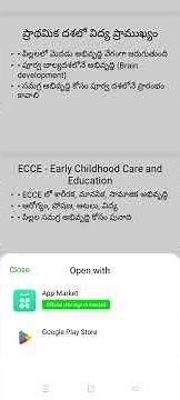 types of Early childhood care education
