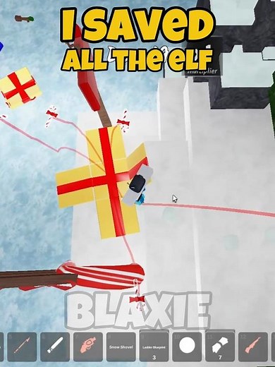 I saved All The Elf in 99 nights in the forest Christmas Update #roblox #blaxieroblox