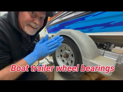 Boat trailer replacement wheel bearings ! Done ✅
