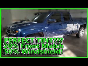 50% Full WINDSHIELD and 20% Front MATCH a Perfect Tint Install?