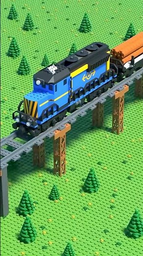Epic LEGO Train Flood Rescue #lego #train #shorts