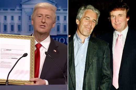 “SNL” Pokes Fun at Donald Trump's Involvement in the Jeffrey Epstein Email Scandal