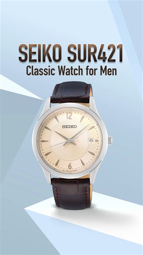 Seiko Watches Indonesia on Instagram: "Simpel dan minimalis, SEIKO SUR421 adalah pilihan ideal bagi Anda yang mengedepankan gaya profesional namun tetap elegan. Kombinasi cream dial, indeks tajam yang tegas, serta leather strap bernuansa vintage menjadi harmoni sempurna yang memberikan tampilan rupawan di setiap kesempatan. #watchcollector #watchfan #seikocollector #seiko #quartzwatch #sur421 #menwatch #dresswatch #watchcollection"