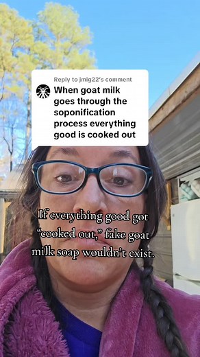 Goat milk isn’t “cooked out” during soap making it’s transformed. The natural fats and sugars stay active in the bar. That’s why true goat milk soap feels different, and why others fake it. #GoatMilkSoap #NaturalSkincare #NaturalSoap #Soapmaker #truth | Goat-N-Soap