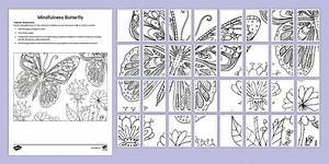 Butterfly Mindfulness Collaborative Colouring Activity Pack