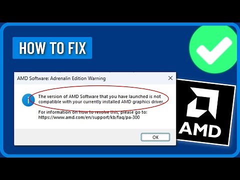 How to Fix AMD Software: Adrenalin Edition Warning (2025)