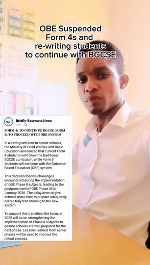 Re-writing students and Form 4s to continue with BGCSE