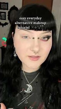 Easy everyday alternative makeup tutorial