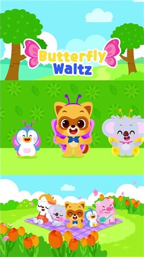 #Shorts | Butterfly Waltz 🦋💃 | Nursery Rhymes | Lotty Friends